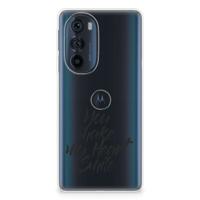 Motorola Edge 30 Pro | Siliconen hoesje | met naam Heart Smile