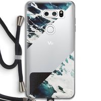 Golven: LG V30 Transparant Hoesje met koord