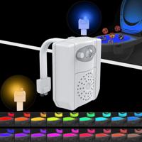 16-kleuren PIR bewegingsmelder + lichtsensor UV sterilisatie aromatherapie LED licht Home Toilet badkamer stoel nachtlampje DC 5V
