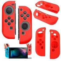 Silicone Anti Slip cover voor Nintendo Switch Controller Rood - thumbnail