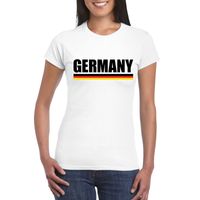 Wit Duitsland supporter shirt dames