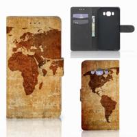 Samsung Galaxy J7 2016 | Flip Cover | Wereldkaart