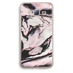 Roze stroom: Samsung Galaxy J3 (2016) Transparant Hoesje