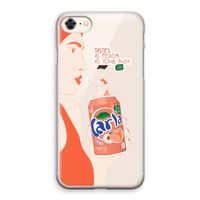 Peach please!: iPhone 8 Transparant Hoesje