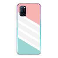 Strepen pastel: Oppo A72 Transparant Hoesje