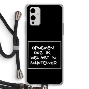 Schotelvod: OnePlus 9 Transparant Hoesje met koord
