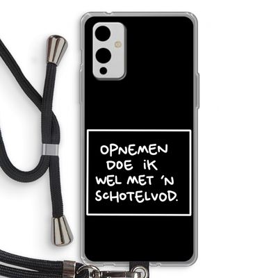 Schotelvod: OnePlus 9 Transparant Hoesje met koord