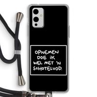 Schotelvod: OnePlus 9 Transparant Hoesje met koord