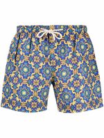 PENINSULA SWIMWEAR short de bain à imprimé graphique - Bleu