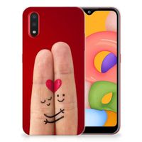 Samsung Galaxy A01 Silicone Back Cover Liefde - Origineel Romantisch Cadeau