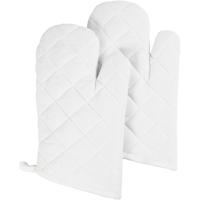Creativ Company Ovenhandschoen, afm 18x28 cm, 145 gr, wit, 2 stuk/ 1 doos