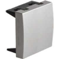 Afdekplaat voor Tehalit outlet 45mm aluminium look WS689T