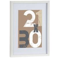 Houten fotolijst - wit - 30 x 40 cm - fotolijstje - met passe-partout - decoratie