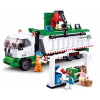 Sluban Garbage Truck bouwstenen set (M38-B0780) - thumbnail