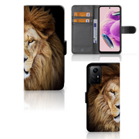 Xiaomi Redmi Note 12S Telefoonhoesje met Pasjes Leeuw