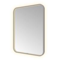 Hotbath &More Mirrors Soft Square LED Badkamerspiegel - Rechthoek - 80 x 60 cm - Geborsteld Gunmetal