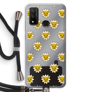 Leeuwenkoppen: Huawei P Smart (2020) Transparant Hoesje met koord
