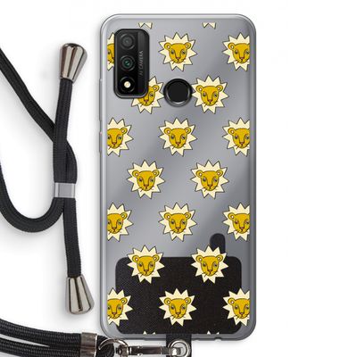 Leeuwenkoppen: Huawei P Smart (2020) Transparant Hoesje met koord