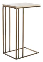Light & Living Laptoptafel 'Roshan' Travertin, kleur Zand/Antiek Brons