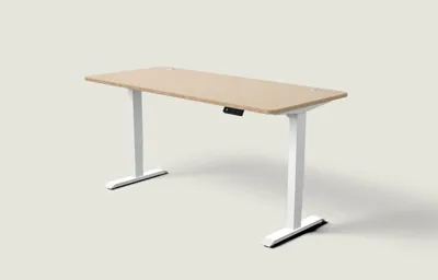 Desktronic HomePro bureau Wit / Bamboe / 180x80 cm