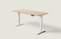 Desktronic HomePro bureau Wit / Bamboe / 180x80 cm