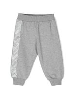 Versace Kids pantalon de jogging Greca - Gris