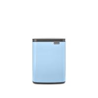 Brabantia Bo Waste Bin 7 l Rechthoekig Staal Lichtblauw - thumbnail