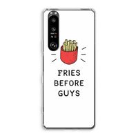Fries before guys: Sony Xperia 1 III Transparant Hoesje