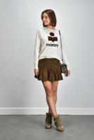 Marant Etoile trui Millyny SW0160FA-A1M07E ecru/brown