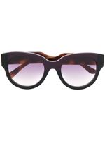 Marni Eyewear lunettes de soleil à monture wayfarer - Marron