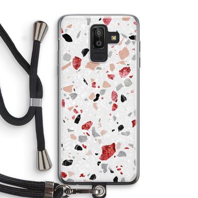 Terrazzo N°12: Samsung Galaxy J8 (2018) Transparant Hoesje met koord