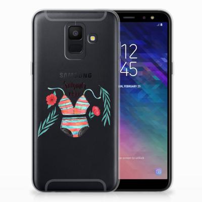 Samsung Galaxy A6 (2018) Telefoonhoesje met Naam Boho Summer Samsung Galaxy A6 (2018) Telefoonhoesje met Naam Boho Summer