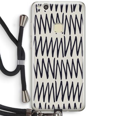 Marrakech Zigzag: Huawei Ascend P10 Lite Transparant Hoesje met koord