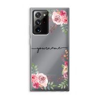 Rozen: Samsung Galaxy Note 20 Ultra / Note 20 Ultra 5G Transparant Hoesje