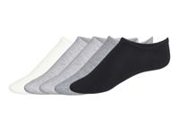 esmara 5 Paar sneakersokken (Crème/grijs/zwart, 39-42)