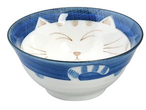 Blauwe Kom - Kawaii Cat - 15 x 7cm 500ml