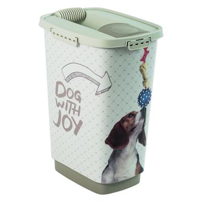 Rotho cody dog pet food container 25l cappuccino/zand