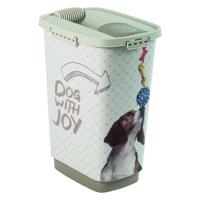 Rotho cody dog pet food container 25l cappuccino/zand