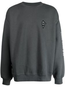 izzue pull à logo imprimé - Gris