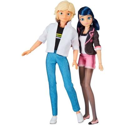 Set van 2 poppen - BANDAI - Miraculous - P50377 - Marinette & Adrien - 26 cm