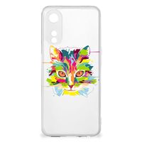 OPPO A78 5G | A58 5G Telefoonhoesje met Naam Cat Color - thumbnail