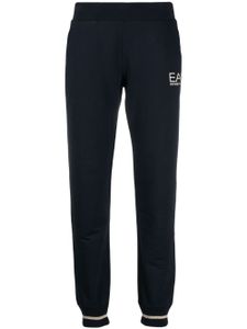 Ea7 Emporio Armani pantalon de jogging fuselé à logo - Bleu