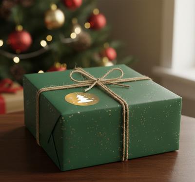 Kerst sticker voor cadeaus