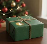 Kerst sticker voor cadeaus