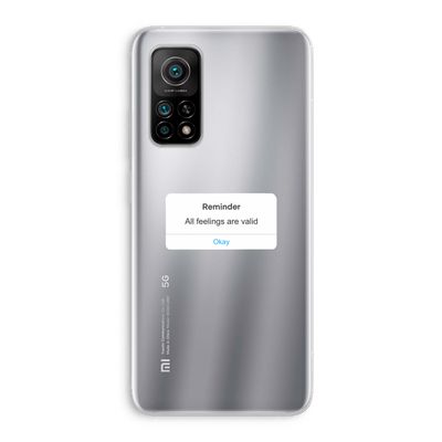 Reminder: Xiaomi Mi 10T 5G Transparant Hoesje