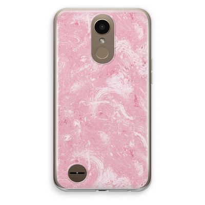Abstract Painting Pink: LG K10 (2017) Transparant Hoesje