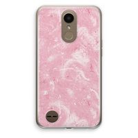 Abstract Painting Pink: LG K10 (2017) Transparant Hoesje