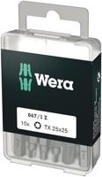 Wera 867/1 z torx® bits, tx 25 x 25 mm (10 bits pro box) - 1 stuk(s) - 05072409001