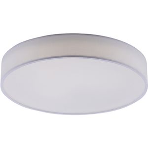 LED Plafondlamp WiZ - Smart LED - Trion Ditro - 45W - Aanpasbare Kleur - Dimbaar - Afstandsbediening - Rond - Mat Wit - Aluminium