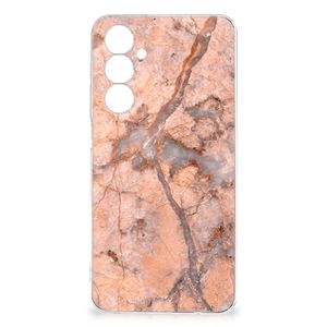 Samsung Galaxy A54 5G TPU Siliconen Hoesje Marmer Oranje